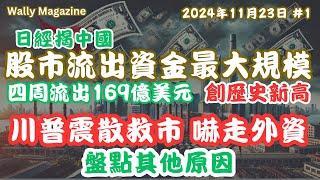 川普震散救市嚇怕中國的外資？過去四週，中國股市資金大規模外流169億美元，創歷史新高｜港股市兩週失千四點。