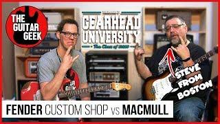 Strat-off Fender Custom Shop vs Macmull Custom Guitars with Steve from Boston #TGU18