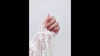 裸粉純色長款美甲片雙面膠指甲貼片/24片裝【RCNA0032】