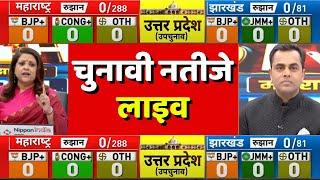 Maharashtra Election Results 2024 Live: Jharkhand Election Results। UP Bypoll Election Results