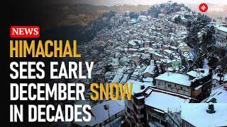 Shimla And Kufri Welcome Season's First Snowfall, Himachal Freezes In December Chill