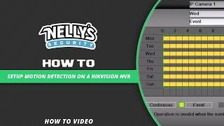 How to setup motion detection on a Hikvision NVR