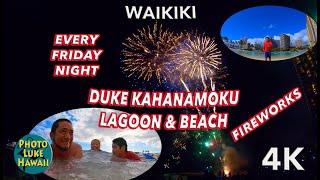 Duke Kahanamoku Lagoon and Beach Fireworks