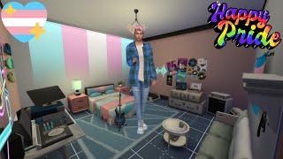 Making Transgender Flag As A Sim And A Room ️‍️