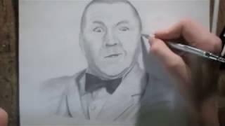 Time-lapse Drawing of Curly Howard