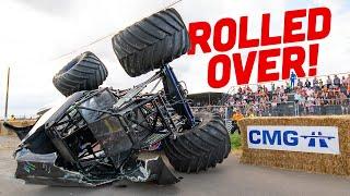 MONSTER TRUCK CRASH | Santa Pod UK Monster Truck Nationals 2023