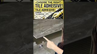 How to Choose the Best Tile Adhesive? | Which Tile Adhesive to Use? #shorts #tileadhesive