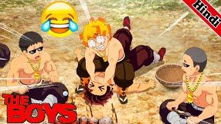 Tanjiro Zenitsu Gyomei Funny Scenes || Demon Slayer In Hindi Dubbed || #S4E6