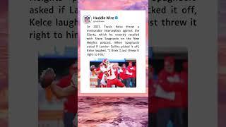 Travis Kelce Recalls Hilarious 2017 Interception vs Giants  | New Heights Podcast #shorts