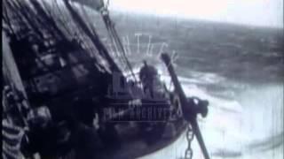 Sailing Ship Battles Through an Atlantic Storm, 1938 - Film 95221