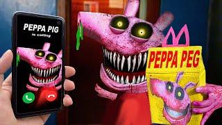 If PEPPA PIG EXE is calling you at 3 am - RUN ( Horror Halloween story and zombie Happy Meal  )