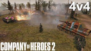 CoH2: 4v4 Epic Match! (Company of Heroes 2)