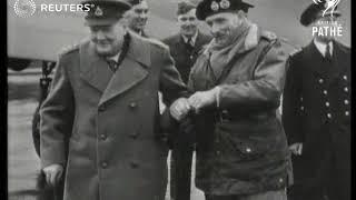 Churchill present at the crossing of the Rhine (1945)