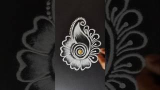 Creative Freehand Kolam rangoli Art designs  | easy muggulu | small rangoli for Daily use