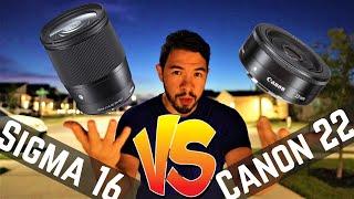 Sigma EF-M 16mm F1.4 Vs Canon 22mm F2.0 | Which Wide Angle Wins?