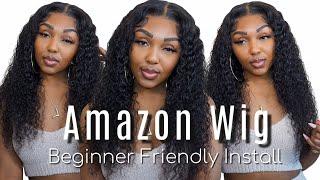 Amazon Wig | 4X4 Water Wave Wig FT BLY Hair