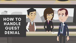 How to handle guest denials at Front desk? Full English dialogue | Hoteltutor.com