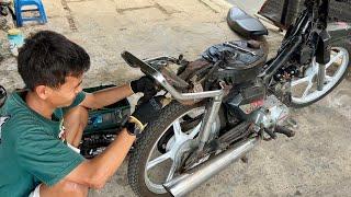 AMAZING PROCESS RESTORATION of HONDA ASTREA PRIMA (DREAM ) 1991