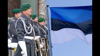 Military honours for Estonia's Prime Minister in Berlin