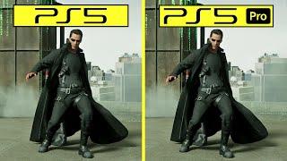 The Matrix Awakens PS5 Pro vs PS5  - Can PS5 Pro handle this UE5 Tech Demo better than base PS5?