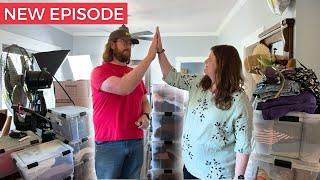 couple LETS CLUTTER GO to create COZY HOME for future family  