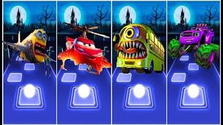Mcqueen Eater  Spider train  Siren Head  Choo Choo Charles  Tiles Hop EDM Rush!