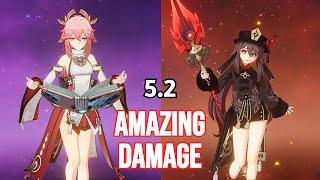 Yae Miko & Hu Tao | Genshin Impact Spiral Abyss 5.2 Floor 12 9 Stars