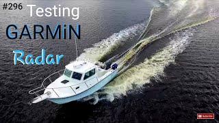 Garmin Fantom 18 Radar Testing in my Crooked PilotHouse boat DIY