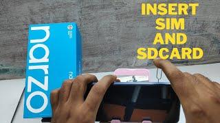 How to insert sim card and SD card in Realme narzo 30 pro 5G| How do you put a SIM card in narzo30