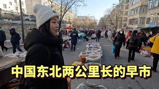 来到中国房价最低的城市，探访两公里长的早市，零下20度，所有食物都不需要冷藏，物价很便宜
