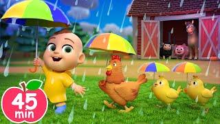 ️Rain Rain Go Away ️Animal Version️Newborn Baby Songs & Nursery Rhymes