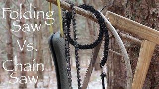 Bushcraft Saws -  A Comparison of  Popular Folding and Handheld Chain Saws.