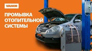 Промывка радиатора печки автомобиля