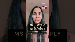 MS in Supply Chain Management and Logistics from USA