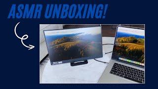 ASMR Unboxing: Sleek Portable Monitor for On-the-Go Productivity