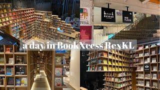 a day in BookXcess REXKL | Bookstore tour | Flower market in Petaling Street | Vlog #11