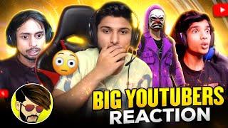 Big Youtubers Reaction on My Gamplay  Dhanush: FF Gamer, UnGraduate Gamer, RG Gamer, Boss Army..