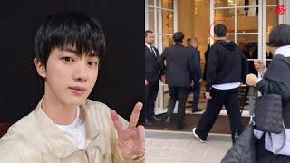 bts news today! Tight Security! BTS's Jin Spotted at Dior Office, Is a Collaboration on the Horizon?