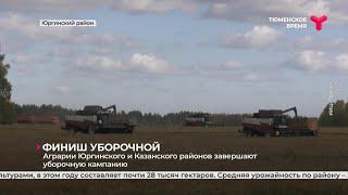 Аграрии Юргинского и Казанского районов завершают уборочную кампанию