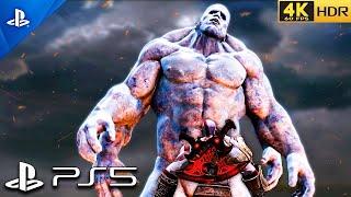 GOD OF WAR Remastered - KRATOS VS ATLAS Gameplay [4K 60FPS HDR PS5] Titan Mode