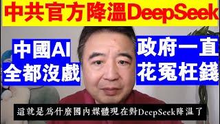 翟山鹰：中共官方主動給DeepSeek降溫的原因丨政府一直在DeepSeek身上花冤枉錢丨中國AI全都沒戲