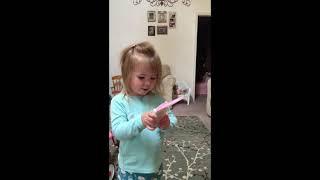 2 yo Aubrey Phone (Calculator) Calls