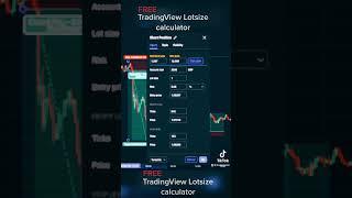 FREE TradingView Lot size Calculator #trading #positionsizing #tradingview #forex