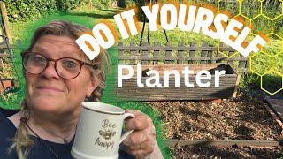 Garden allotment diy planter from decking