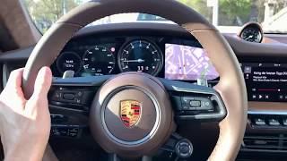 POV - Digital Cockpit in 2019 Porsche 911 Carrera 4S 992