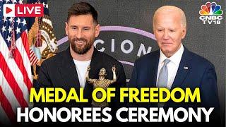 LIVE: Biden Awards Hillary Clinton, Bono, Messi and More With Presidential Medal of Freedom | N18G