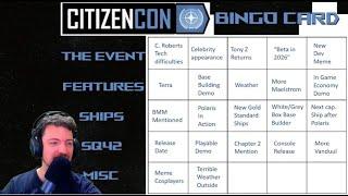 Citizencon Bingo Card - Star Citizen Predictions for 2025