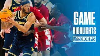 Michigan at Nebraska | HIGHLIGHTS | Big Ten Basketball | 2/2/4/25