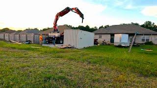 Moving a shipping container with a Tree MEK!