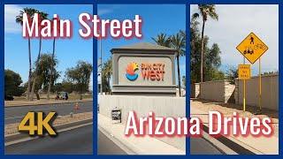 Driving In Arizona 4K |  Sun City West Main Street Tour-  Morning Scenic Drive